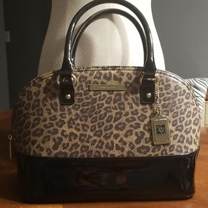 ANNE KLEIN LEOPARD BAG